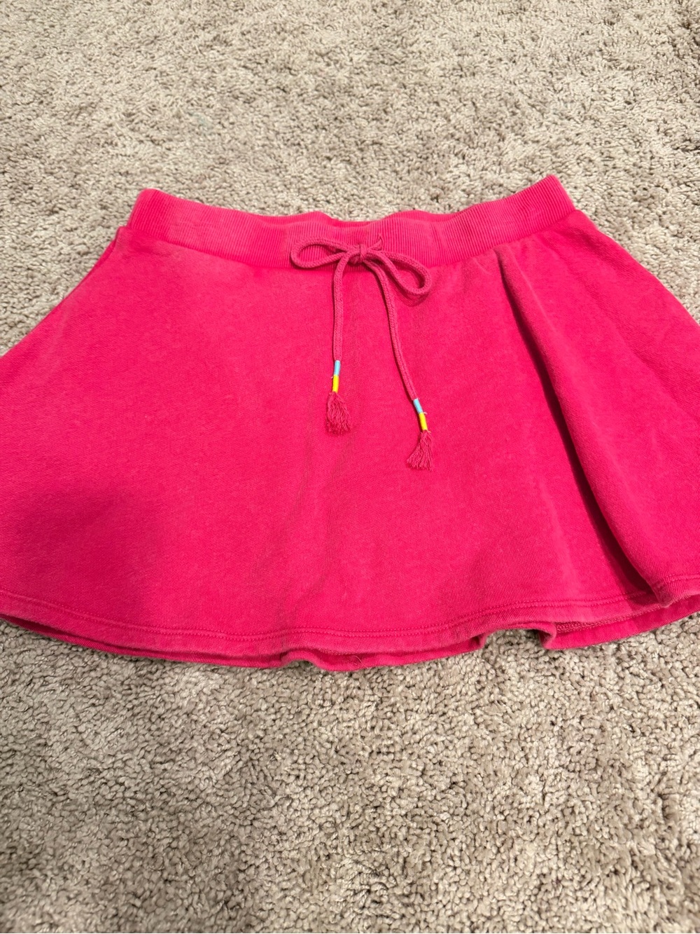 Bright Pink Drawstring Skort - Picture 2 of 2
